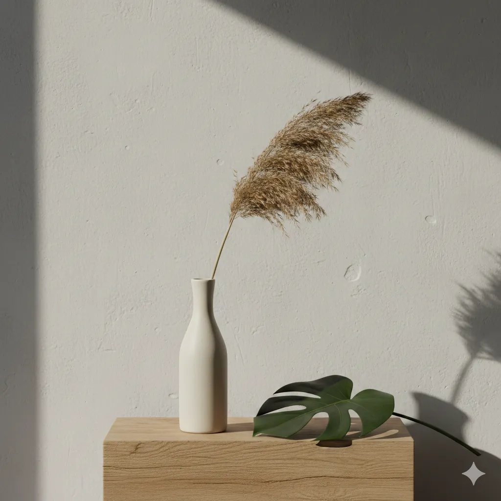 Minimalist vase arrangement